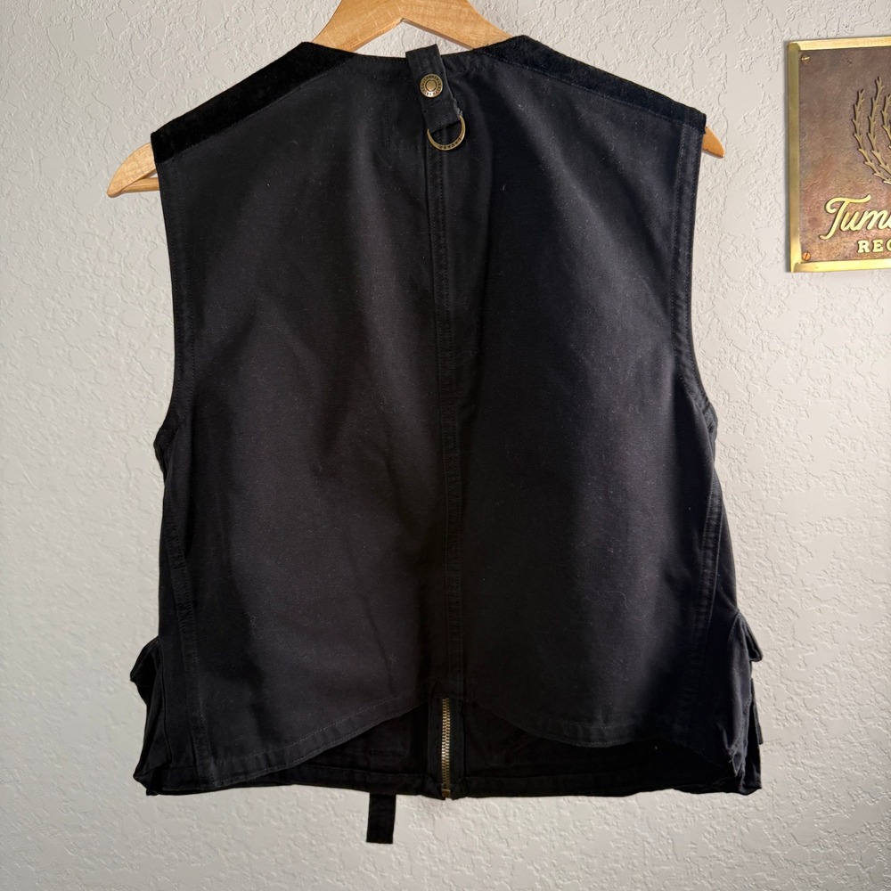 Lauren‎ by Ralph Lauren Black Utility Vest Size S Women's Multi Pocket - Picture 7 of 7